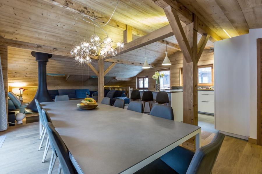 Rent in ski resort 8 room triplex chalet 13 people (Bonvie) - Bon Vieux Temps - La Clusaz - Living room