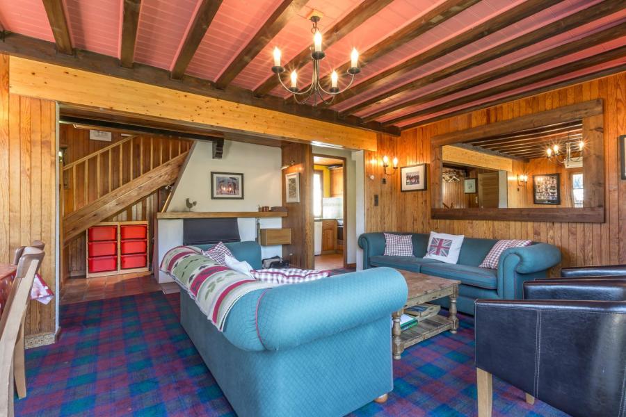 Rent in ski resort 5 room duplex chalet 8 people - Chalet Forêt - La Clusaz - Living room