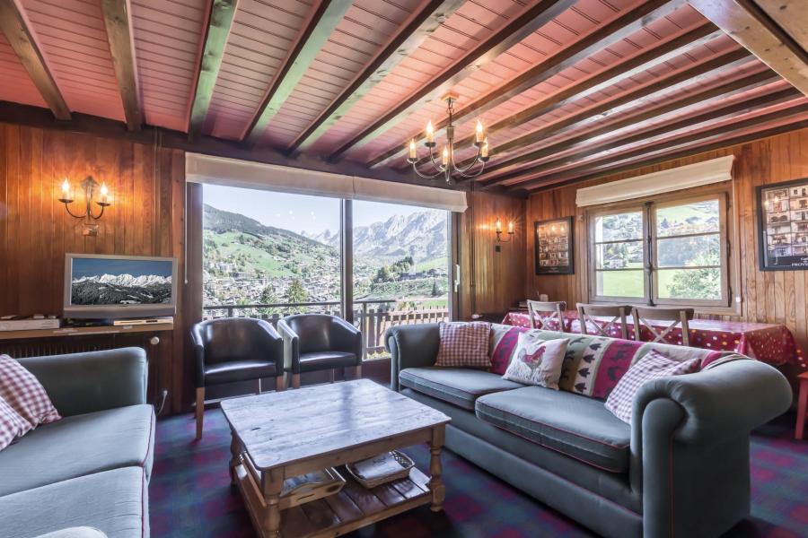 Ski verhuur Chalet duplex 5 kamers 8 personen - Chalet Forêt - La Clusaz - Woonkamer