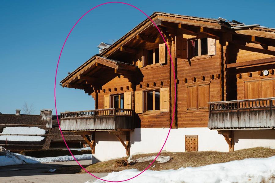 Location au ski Chalet mitoyen 4 pièces duplex 6 personnes (07) - Chalet Gotty Joly 7 - La Clusaz - Extérieur hiver