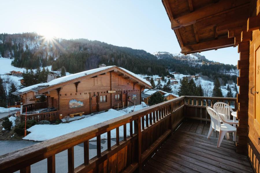 Location au ski Chalet mitoyen 4 pièces duplex 6 personnes (07) - Chalet Gotty Joly 7 - La Clusaz - Balcon