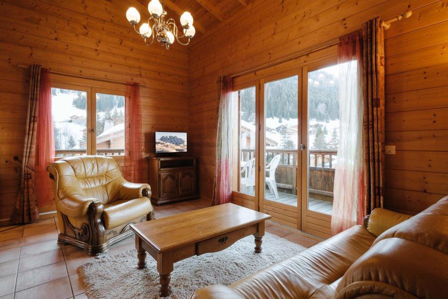 Location au ski Chalet mitoyen 4 pièces duplex 6 personnes (07) - Chalet Gotty Joly 7 - La Clusaz - Séjour