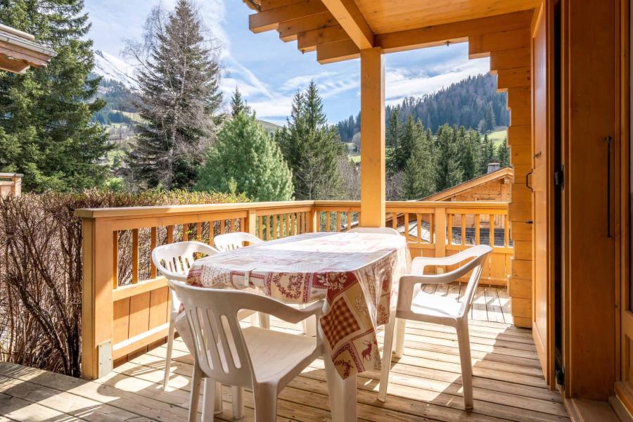 Rent in ski resort 5 room duplex semi-detached chalet 9 people - Chalet Gotty Joly L'Bele - La Clusaz - Balcony