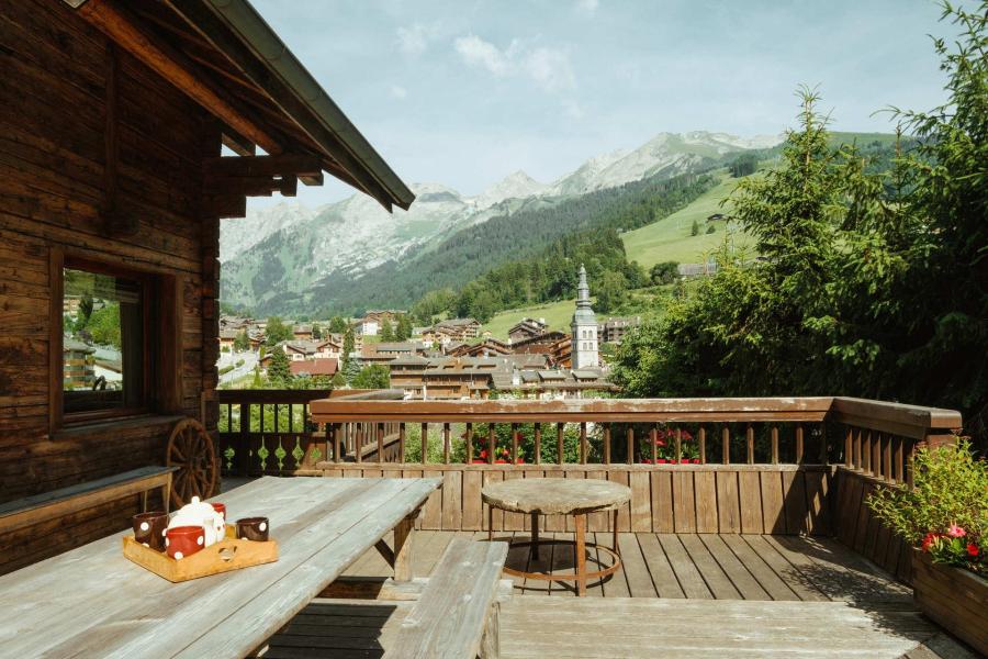 Skiverleih Chalet Grany - La Clusaz - Terrasse