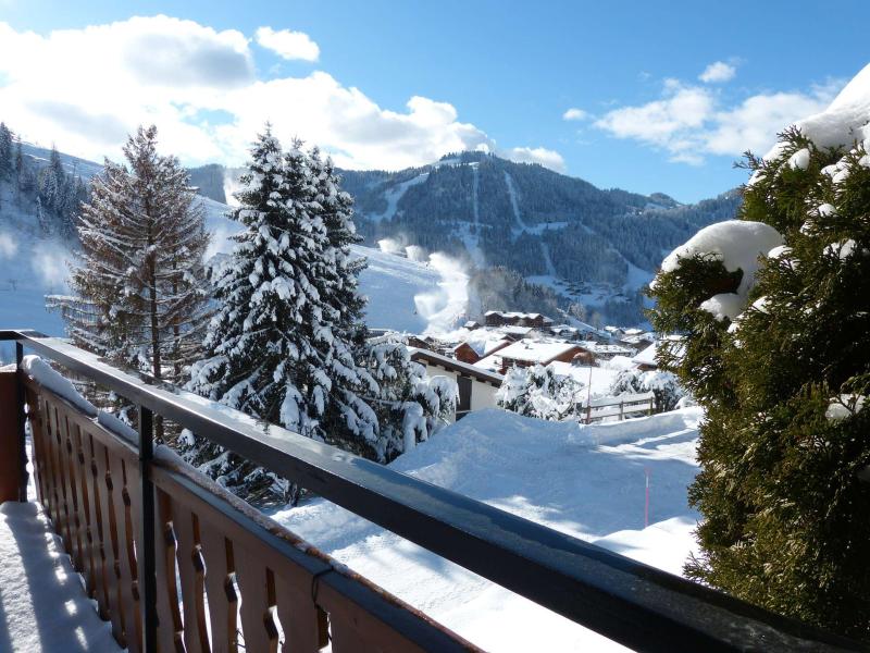 Rent in ski resort 5 room mezzanine chalet 8 people - Chalet Maq Ed Pavei - La Clusaz - Balcony