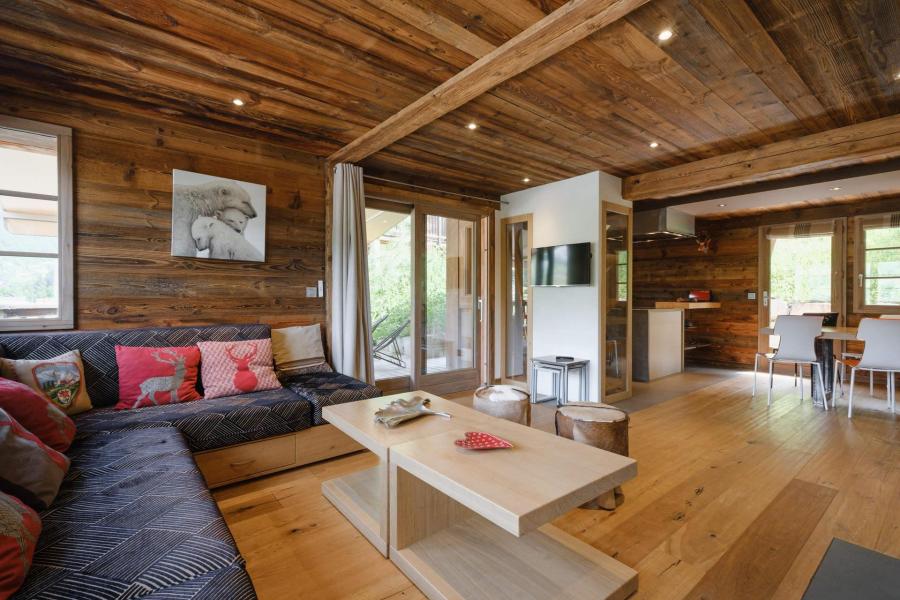 Skiverleih 6 Zimmer Chalet für 8 Personen - Chalet Mon Alpe - La Clusaz - Wohnzimmer