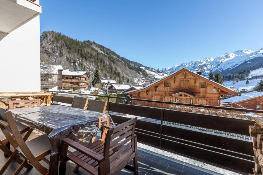 Rent in ski resort 4 room duplex apartment 8 people (15) - Clé des Champs - La Clusaz - Balcony