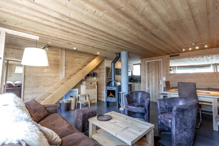 Rent in ski resort 4 room duplex apartment 8 people (15) - Clé des Champs - La Clusaz - Living room