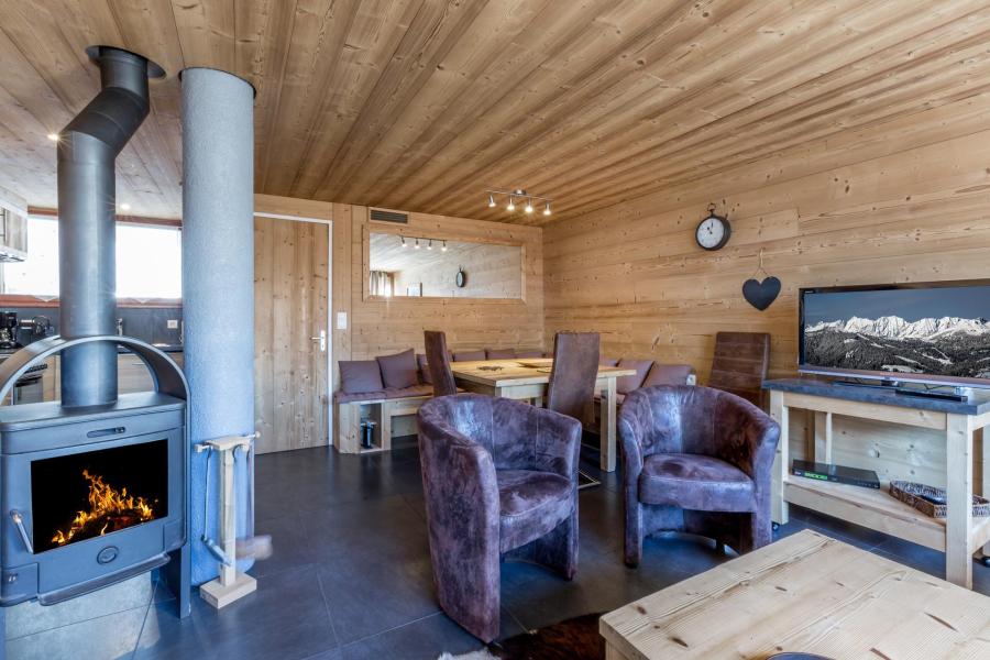 Rent in ski resort 4 room duplex apartment 8 people (15) - Clé des Champs - La Clusaz - Living room