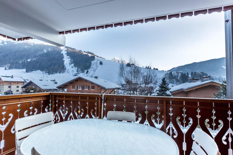 Rent in ski resort 2 room apartment sleeping corner 4 people (07) - Domanial A - La Clusaz - Balcony