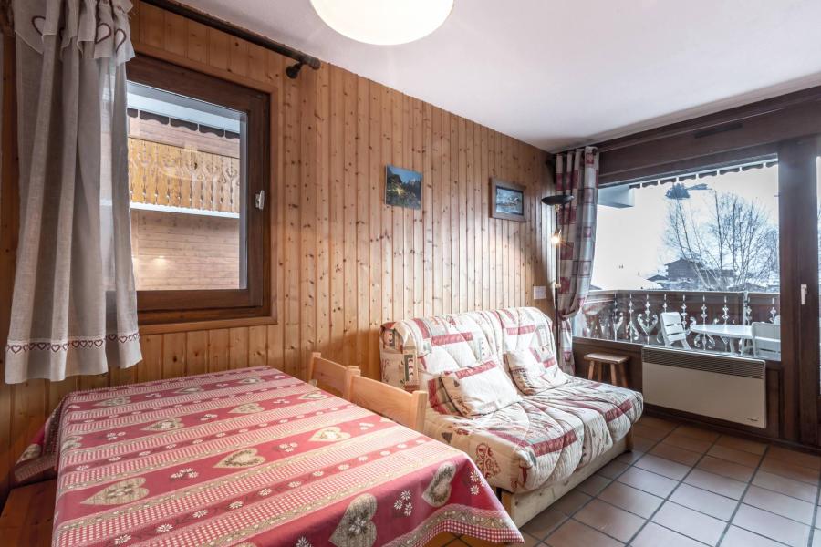 Ski verhuur Appartement 2 kamers bergnis 4 personen (07) - Domanial A - La Clusaz - Woonkamer