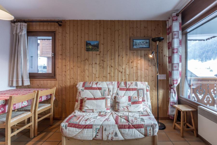 Ski verhuur Appartement 2 kamers bergnis 4 personen (07) - Domanial A - La Clusaz - Woonkamer