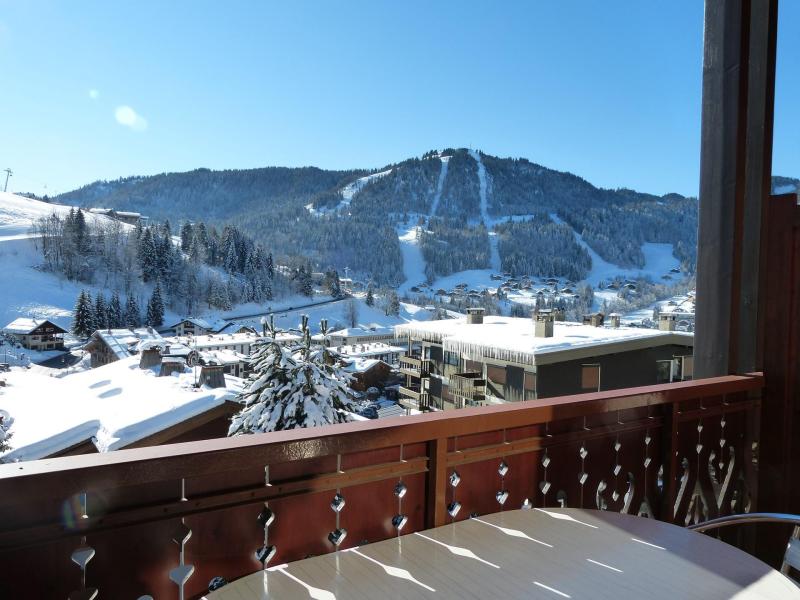 Ski verhuur Appartement 2 kamers bergnis 4 personen (13) - Domanial A - La Clusaz - Balkon