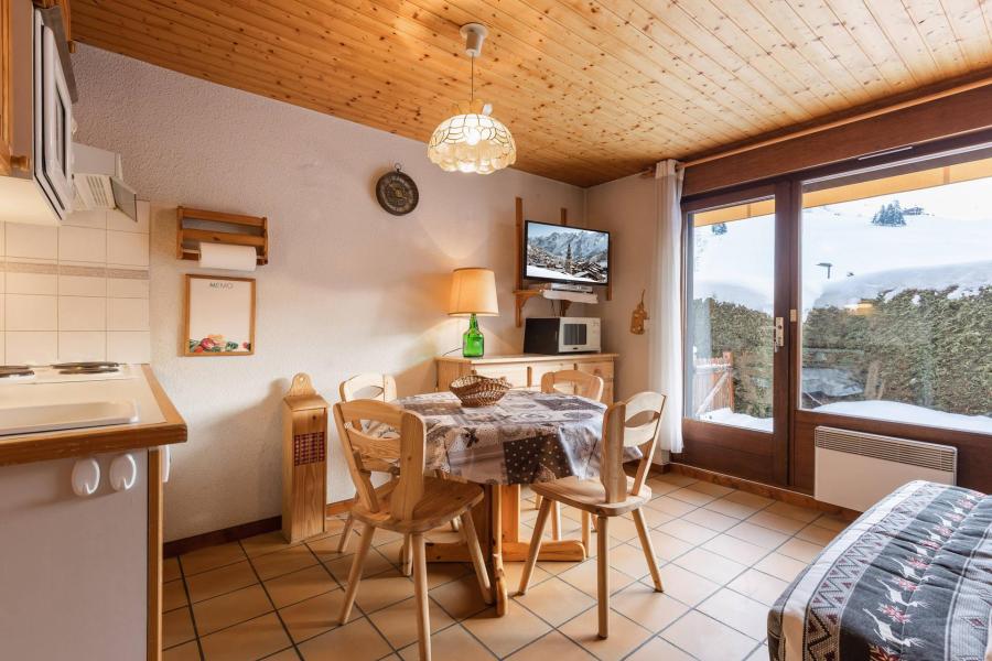 Ski verhuur Appartement 2 kamers 4 personen (01) - Domanial B - La Clusaz - Woonkamer