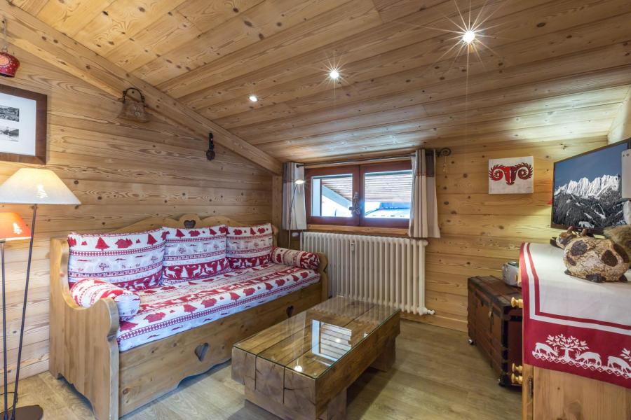 Ski verhuur Appartement 3 kamers 5 personen (03) - Escale Blanche - La Clusaz - Woonkamer