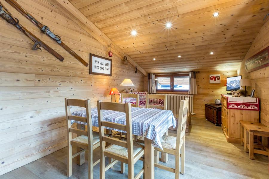 Ski verhuur Appartement 3 kamers 5 personen (03) - Escale Blanche - La Clusaz - Woonkamer