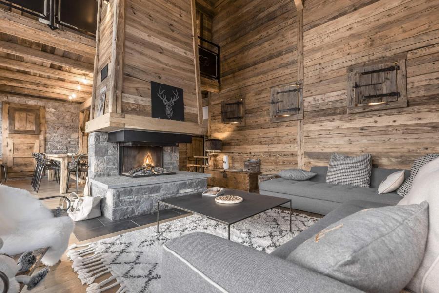 Rent in ski resort 5 room chalet 11 people - Family Lodge - La Clusaz - Living room