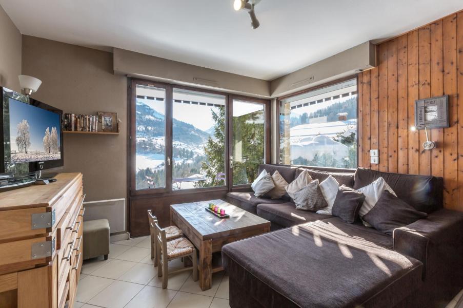 Rent in ski resort 2 room apartment sleeping corner 4 people (01) - HAUTS DES RIFFROIDS A - La Clusaz - Living room