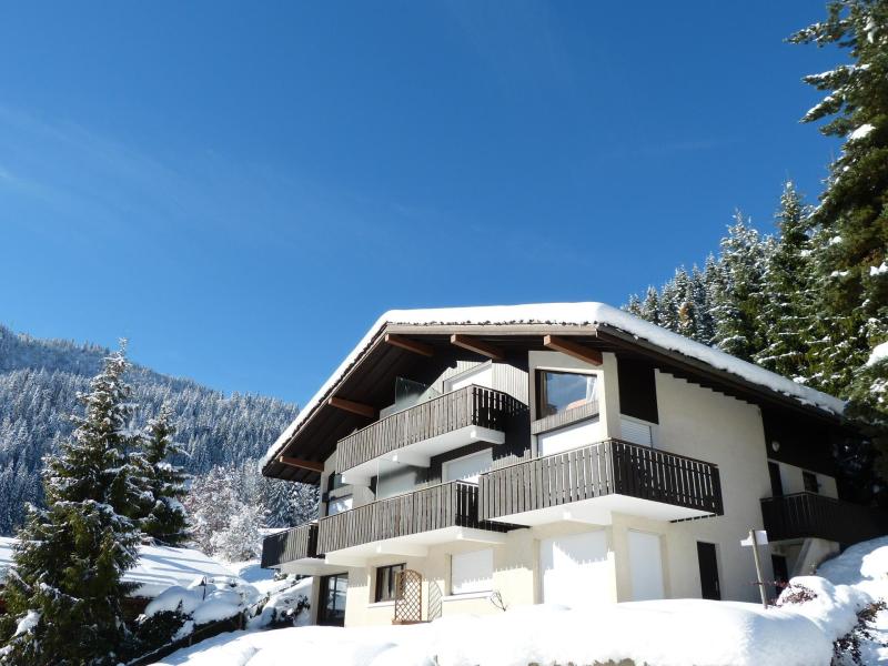 Ski verhuur HAUTS DES RIFFROIDS A - La Clusaz - Buiten winter