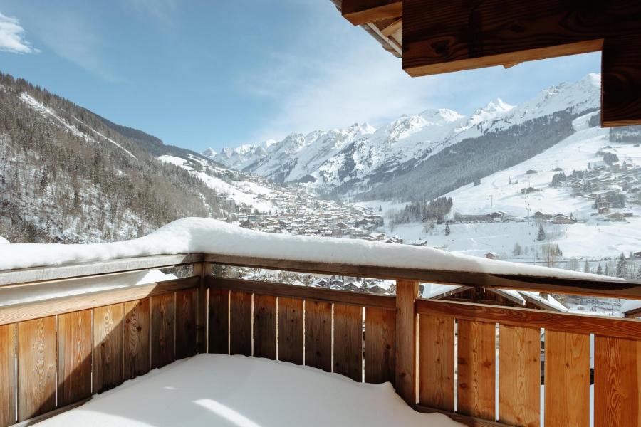 Skiverleih 7 Zimmer Chalet für 10 Personen - Kamchatka - La Clusaz - Terrasse