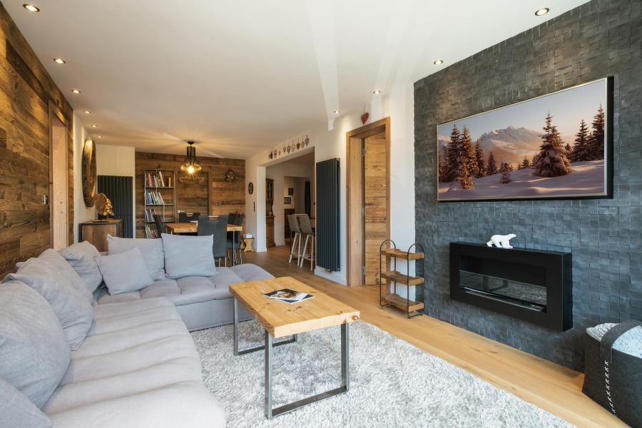 Rent in ski resort 4 room apartment 8 people (51) - Lodge Perriere - La Clusaz - Living room