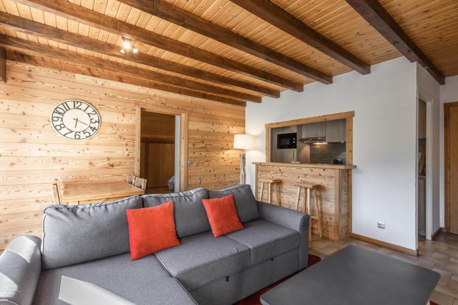 Skiverleih 3-Zimmer-Appartment für 6 Personen (Ancolie) - Moutelette - La Clusaz - Wohnzimmer