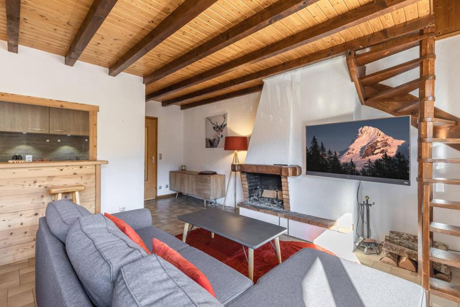 Skiverleih 3-Zimmer-Appartment für 6 Personen (Ancolie) - Moutelette - La Clusaz - Wohnzimmer