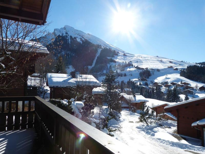 Skiverleih 6 Zimmer Chalet für 11 Personen (15) - Pistes Du Soleil 15 / Ichiban - La Clusaz - Balkon