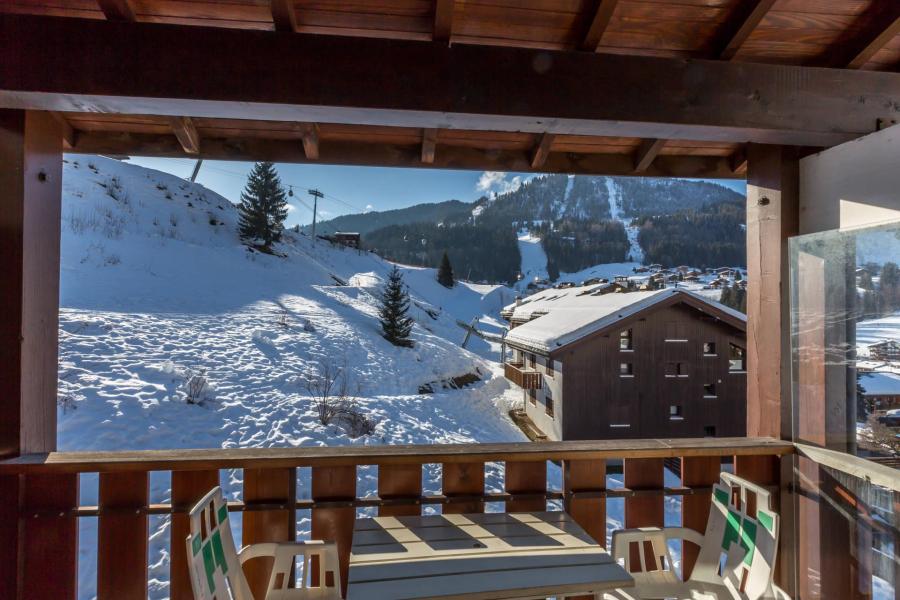 Rent in ski resort 4 room mezzanine apartment 8 people (AIGLBS) - Résidence Aigles I - La Clusaz - Balcony