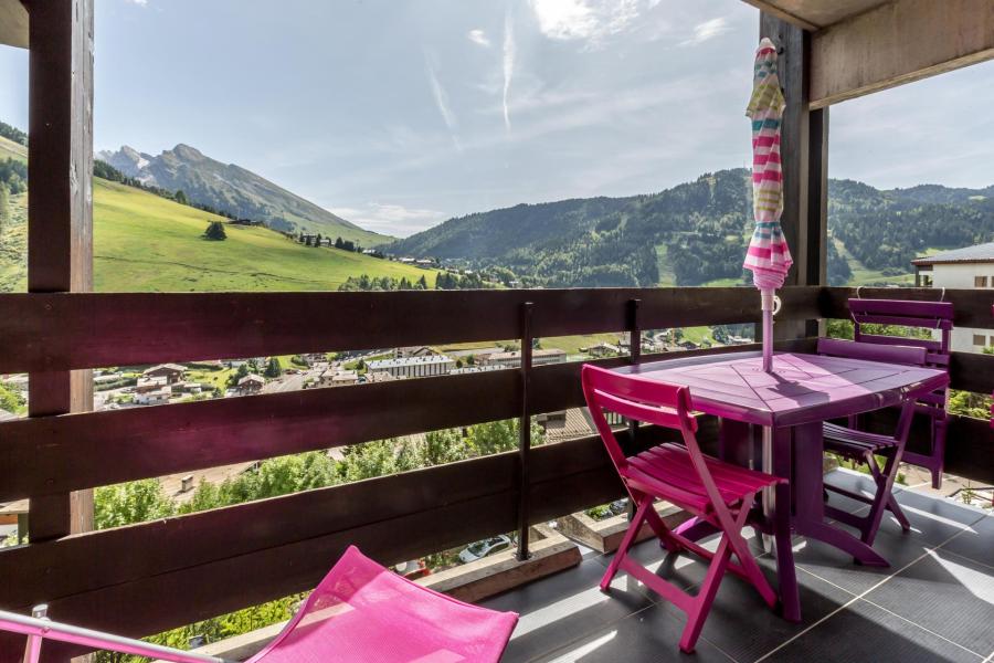 Alquiler al esquí Estudio -espacio montaña- para 3 personas (11) - Résidence Aiguille Verte - La Clusaz - Terraza