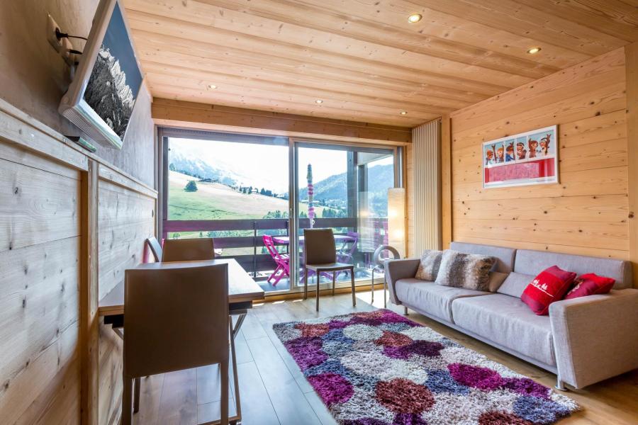 Skiverleih Studio Schlafnische 3 Personen (11) - Résidence Aiguille Verte - La Clusaz - Wohnzimmer