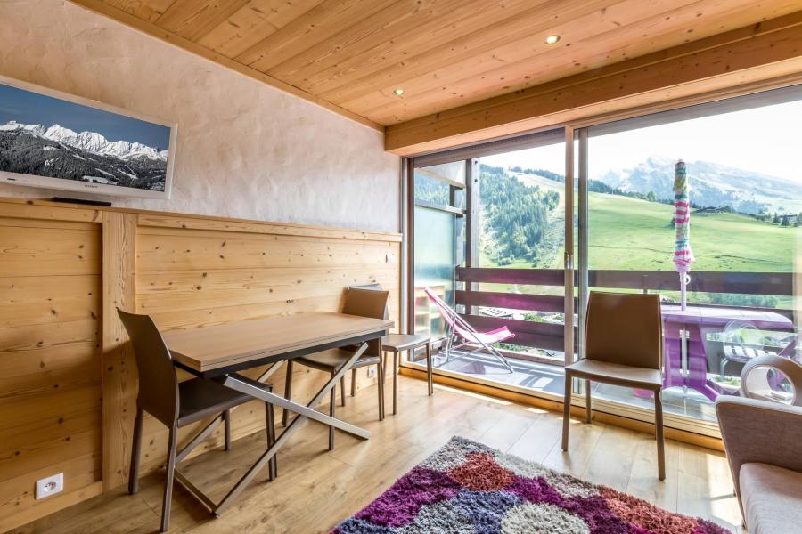 Skiverleih Studio Schlafnische 3 Personen (11) - Résidence Aiguille Verte - La Clusaz - Wohnzimmer