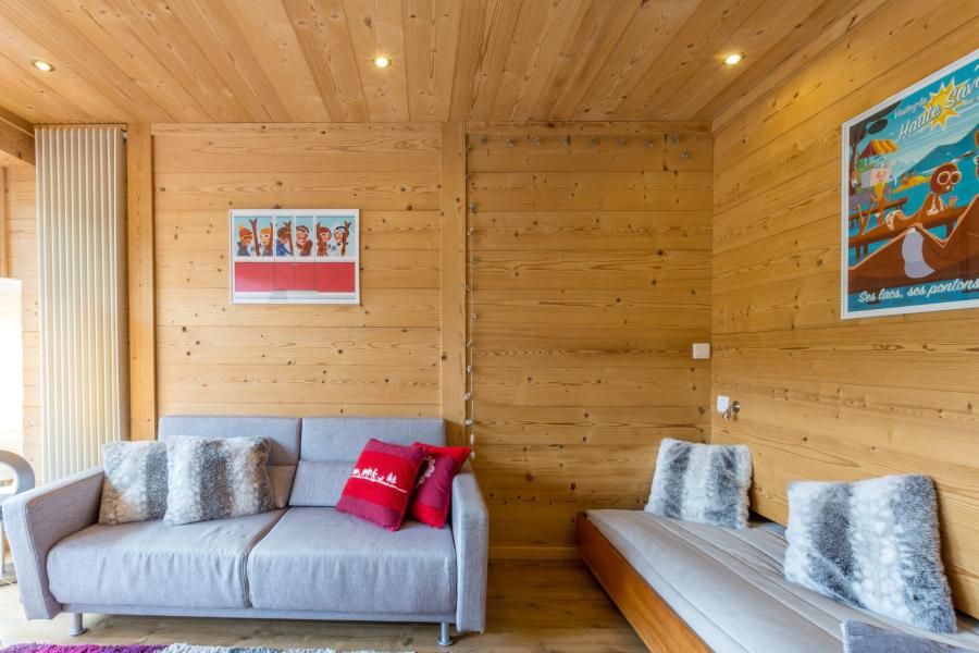 Skiverleih Studio Schlafnische 3 Personen (11) - Résidence Aiguille Verte - La Clusaz - Wohnzimmer