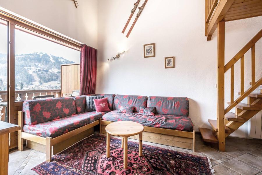 Rent in ski resort 4 room mezzanine apartment 6 people (44) - Résidence Alcyon - La Clusaz - Living room