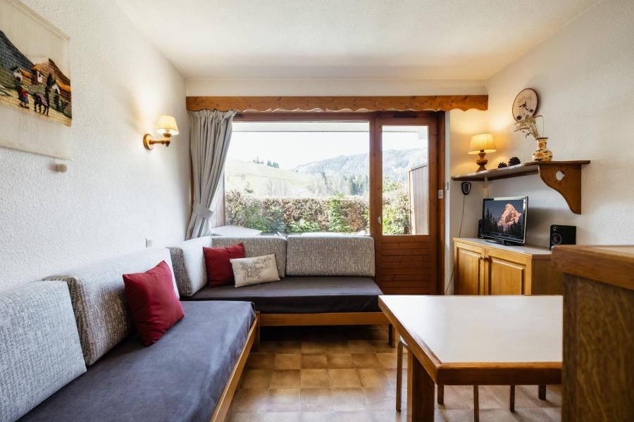 Ski verhuur Studio bergnis 5 personen (01) - Résidence Alcyon - La Clusaz - Woonkamer