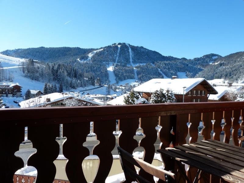 Location au ski Studio coin nuit 3 personnes (13) - Résidence Alcyon - La Clusaz - Balcon