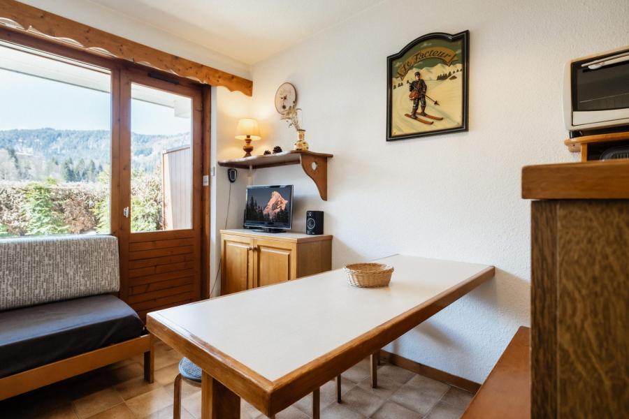 Skiverleih Studio Schlafnische 5 Personen (01) - Résidence Alcyon - La Clusaz - Wohnzimmer