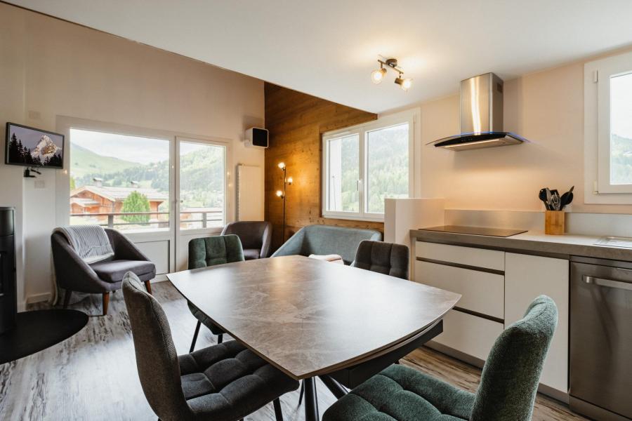 Location au ski Appartement 3 pièces mezzanine 6 personnes (AUTAN4) - Résidence Autan - La Clusaz - Séjour