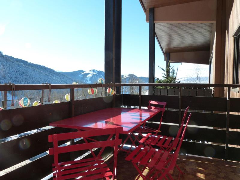 Rent in ski resort 3 room mezzanine apartment cabin 6 people (BALM08) - Résidence Balme I - La Clusaz - Balcony