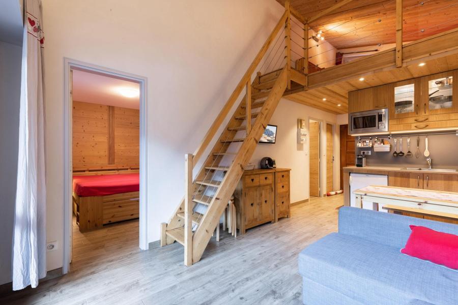 Rent in ski resort 3 room mezzanine apartment cabin 6 people (BALM08) - Résidence Balme I - La Clusaz - Living room