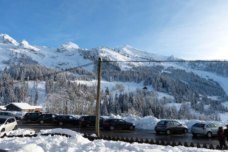 Skiverleih 3-Zimmer-Holzhütte für 6 Personen (BALM02) - Résidence Balme I - La Clusaz - Terrasse