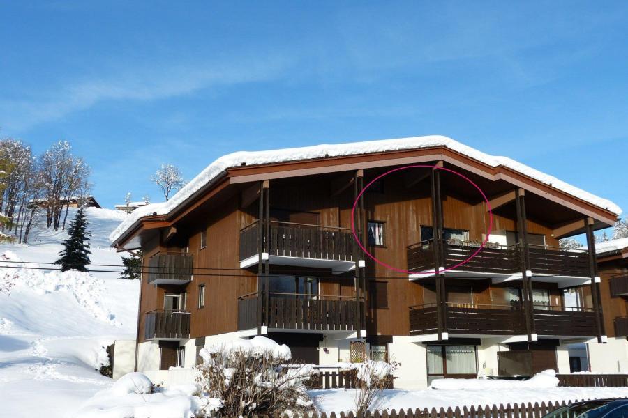 Urlaub in den Bergen Wohnung 3 Zimmer Kabine mezzanine 6 Personnen (BALM08) - Résidence Balme I - La Clusaz - Draußen im Winter