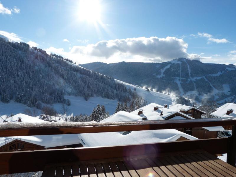 Skiverleih 2-Zimmer-Berghütte für 6 Personen (BEL631) - Résidence Belvedere 2 - La Clusaz - Balkon