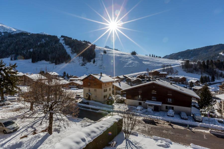 Location au ski Appartement 2 pièces 4-6 personnes (34) - Résidence Biblos - La Clusaz - Balcon