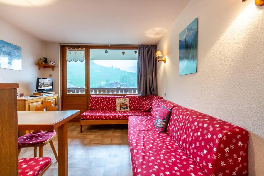 Rent in ski resort Studio cabin 5 people (25) - Résidence Biblos - La Clusaz - Living room