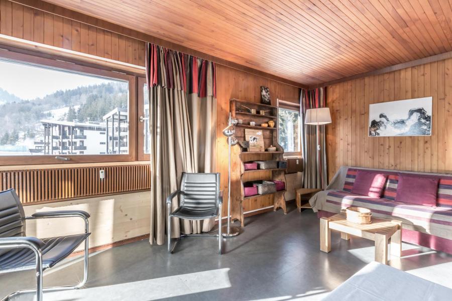 Rent in ski resort 2 room apartment cabin 4 people (BISO27) - Résidence Bison - La Clusaz - Living room