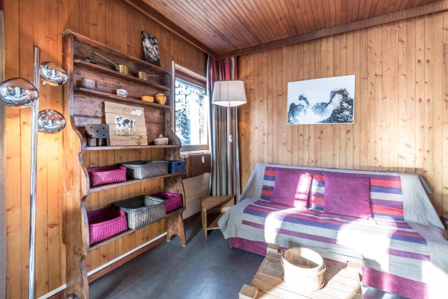 Skiverleih 2-Zimmer-Holzhütte für 4 Personen (BISO27) - Résidence Bison - La Clusaz - Wohnzimmer