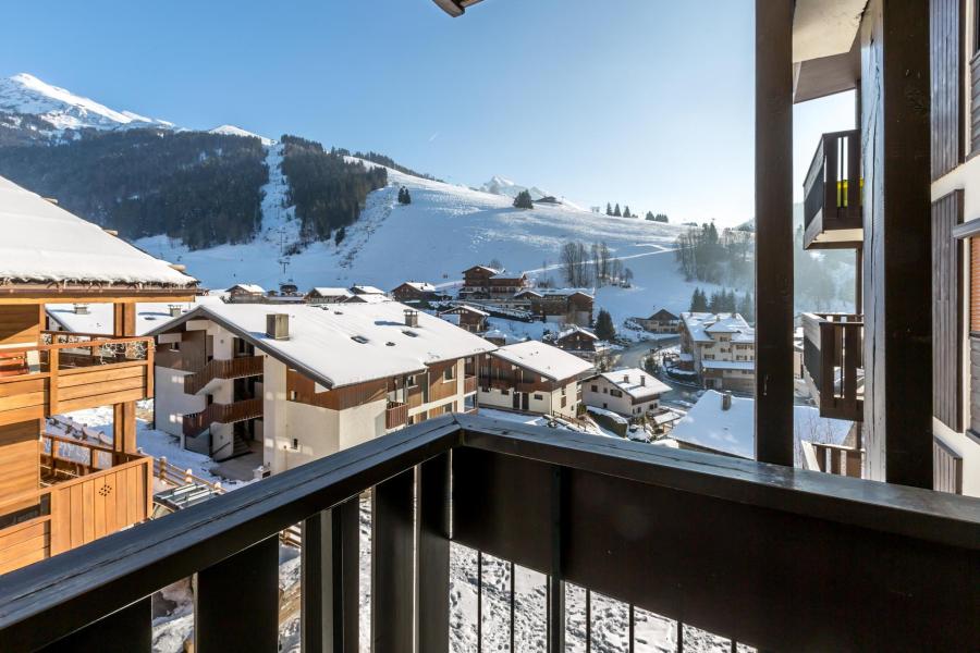 Skiverleih 3-Zimmer-Appartment für 4 Personen (BISO23) - Résidence Bison - La Clusaz - Balkon