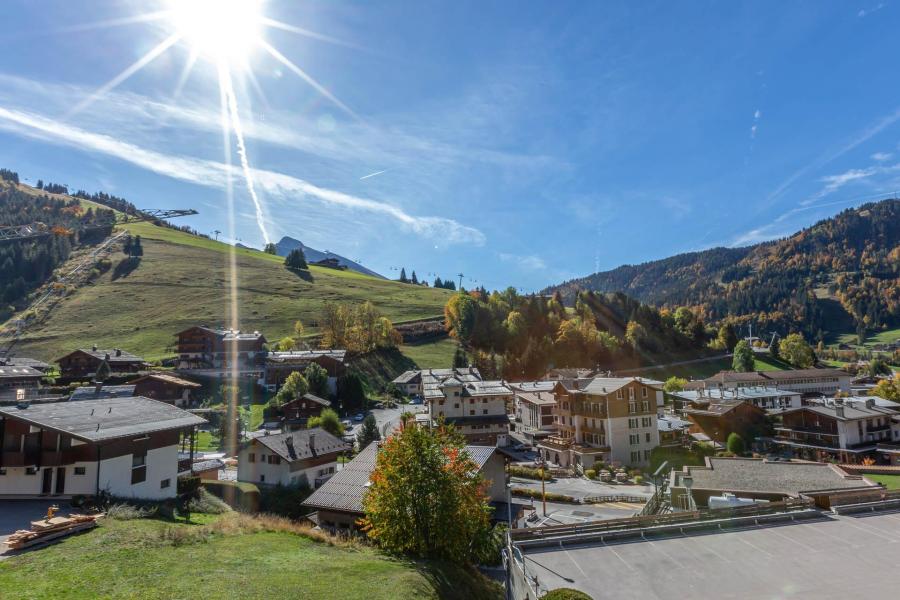 Skiverleih 3-Zimmer-Holzhütte für 6 Personen (BISO08) - Résidence Bison - La Clusaz - Balkon