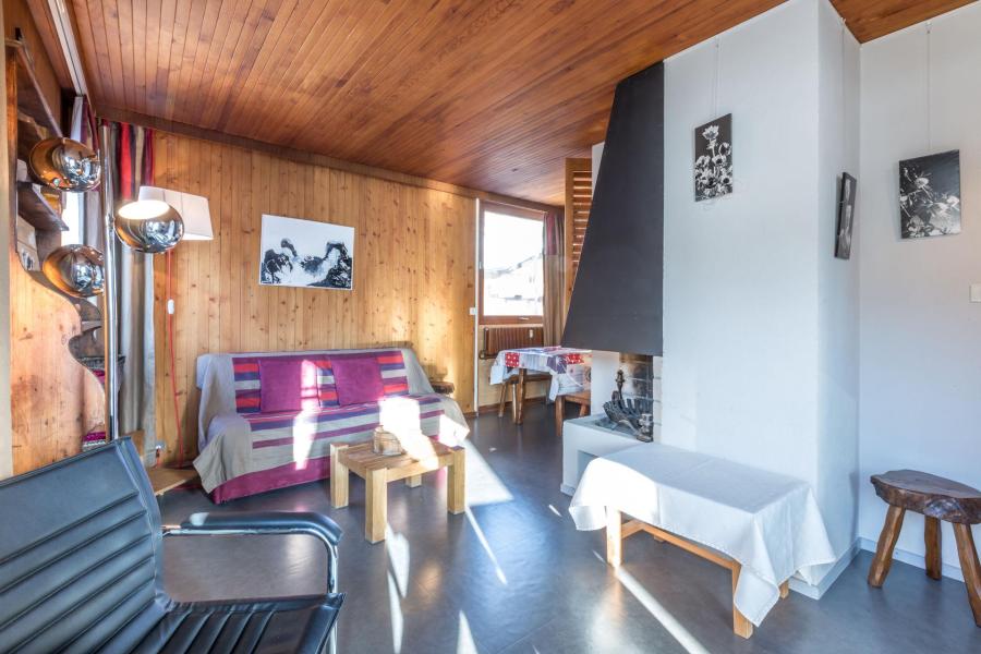 Ski verhuur Appartement 2 kabine kamers 4 personen (BISO27) - Résidence Bison - La Clusaz - Woonkamer